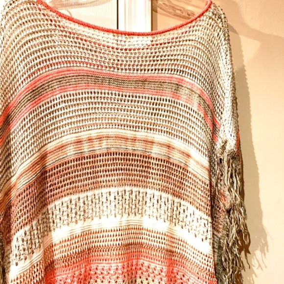 Sweaters - Staylish OPEN STITCH Pullover Poncho